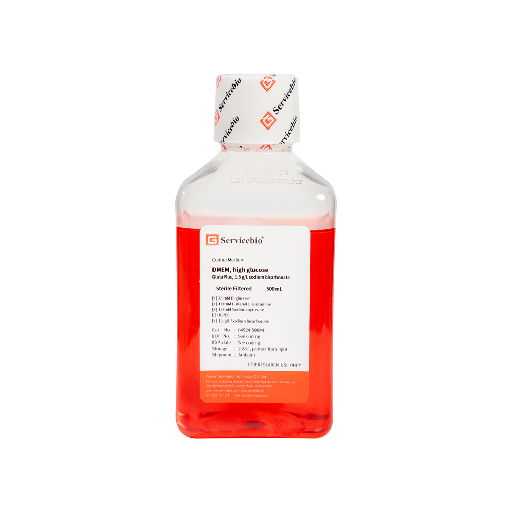 DMEM, High Glucose, GlutaPlus, 1.5g/L Sodium Bicarbonate